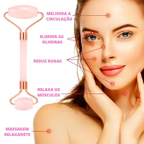 Massageador Facial Jade Roller