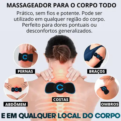 Mini Massageador Terapeutico RelaxFast - Renove Suas Energias + BRINDE EXCLUSIVO